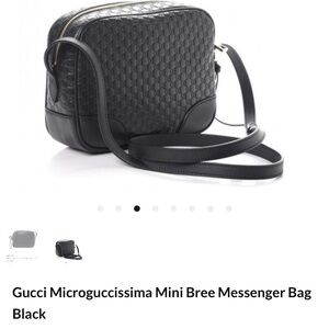 Gucci Black Microguccissima Crossbody Bag